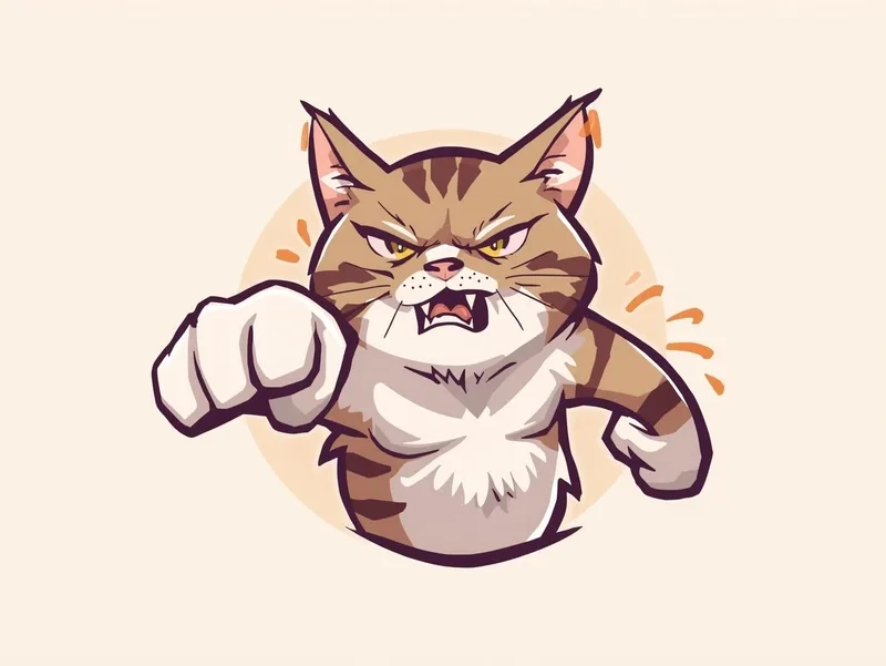 Cực hài với meme mèo đấm vào mặt