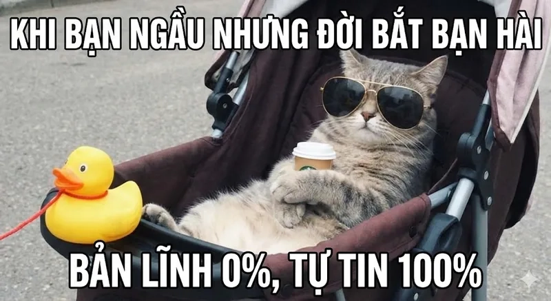 Ai cũng thích meme mèo đeo kính chất ngầu tuyệt