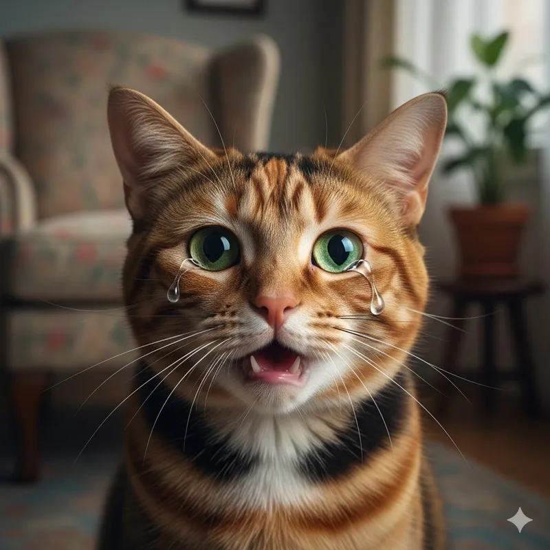 Tải ngay hình con mèo khóc meme cực đáng yêu