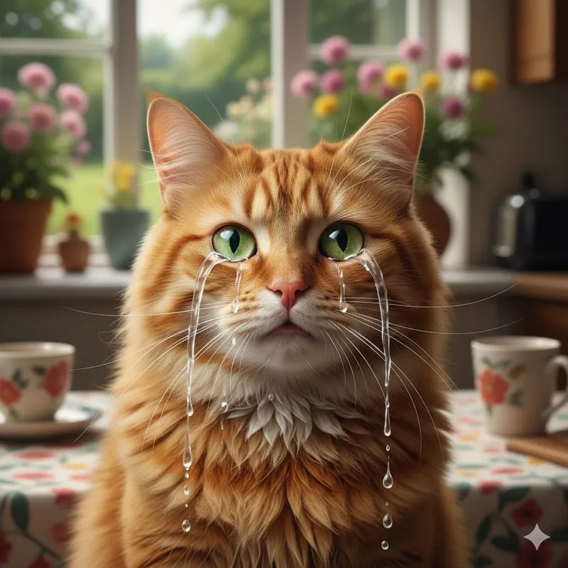 Cảm xúc dâng trào với meme con mèo đang khóc