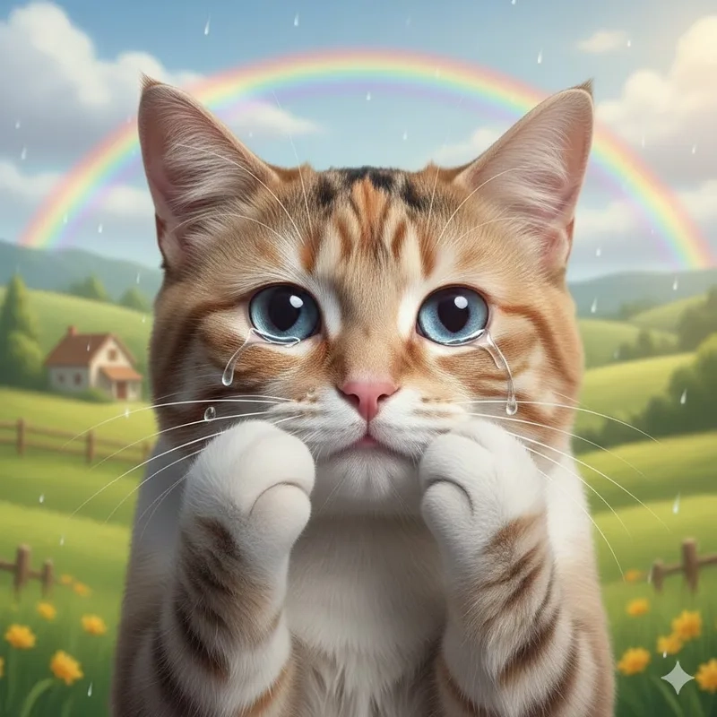 Cập nhật trend mới với hình ảnh meme mèo khóc