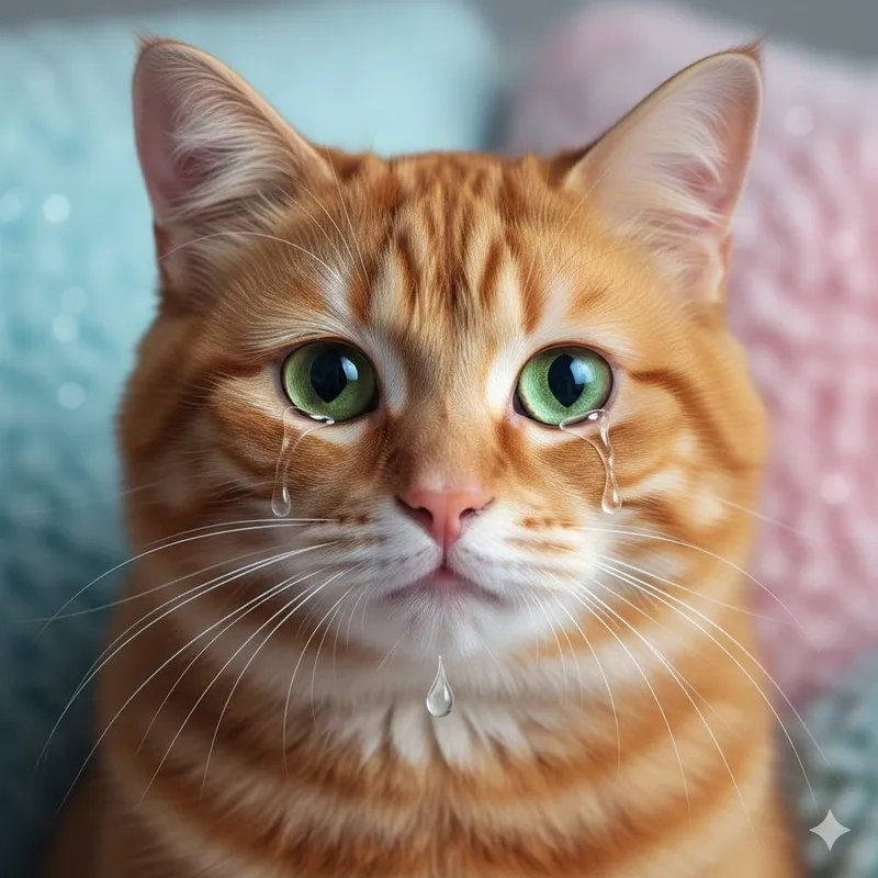 Chạm đến cảm xúc với meme mèo khóc tủi thân