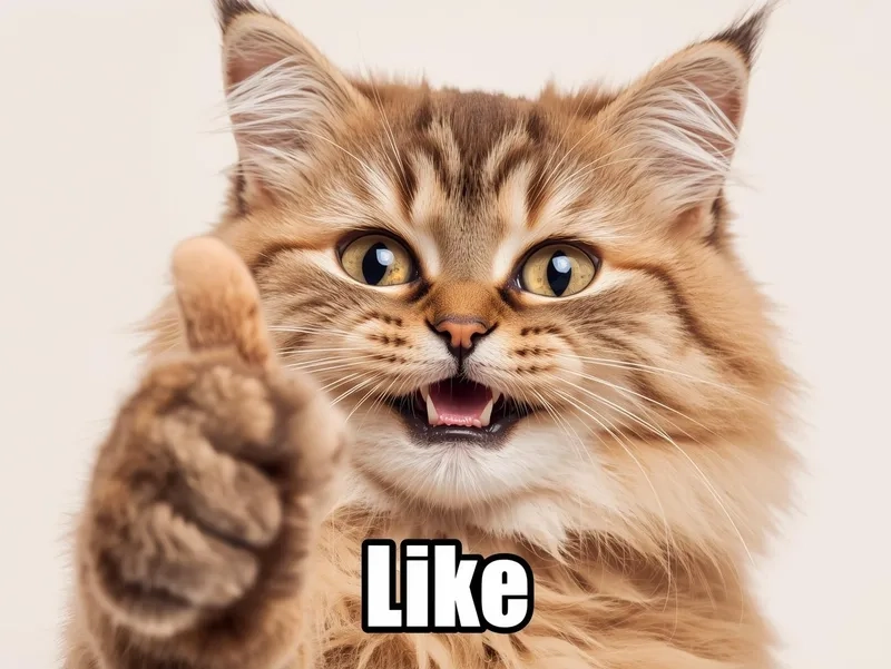 Không ai nhịn cười khi thấy mèo like meme cực đáng yêu