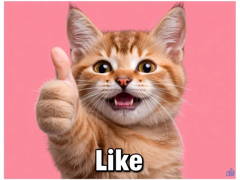 Xem ngay meme con mèo like vui nhộn hôm nay