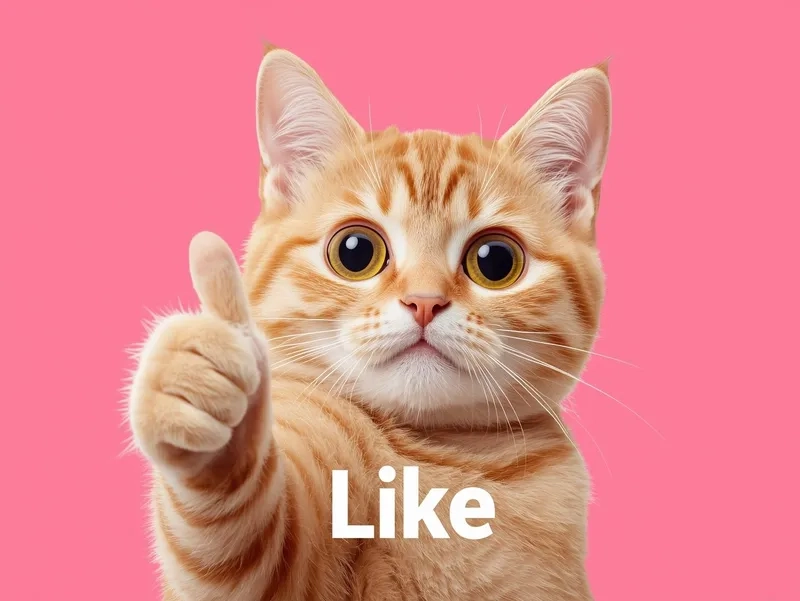 Ai cũng bật cười với hình meme mèo like vui nhộn