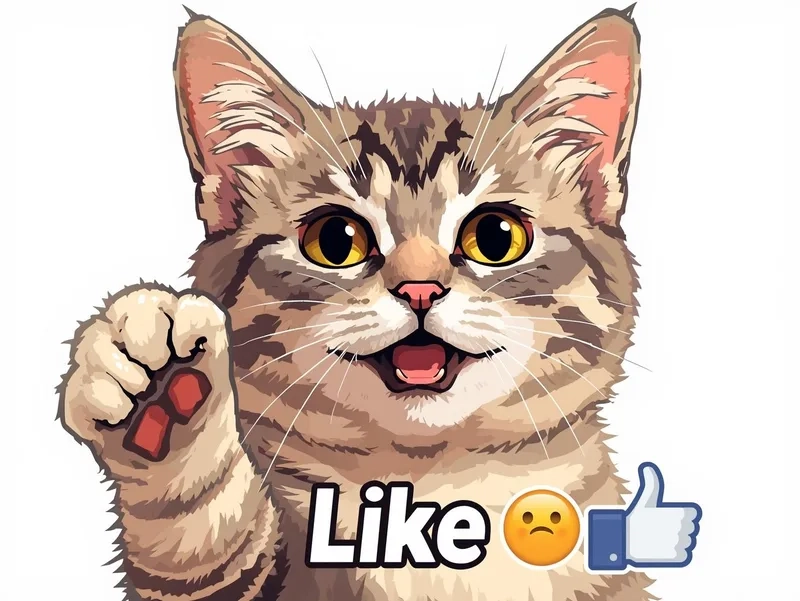 Ai cũng thích meme con mèo thả like cực đáng yêu