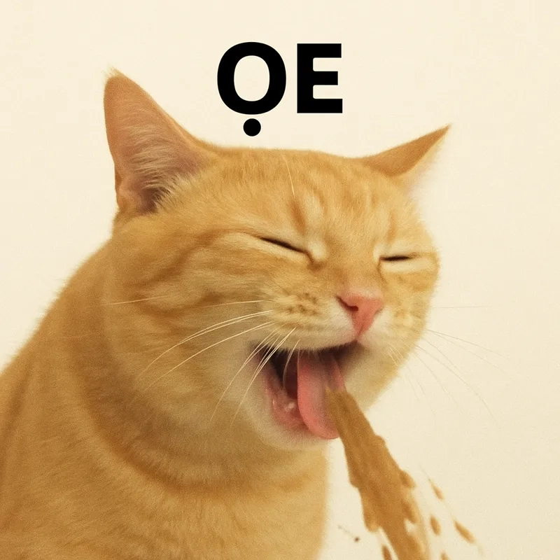 Không thể nhịn cười với meme mèo ói bá đạo