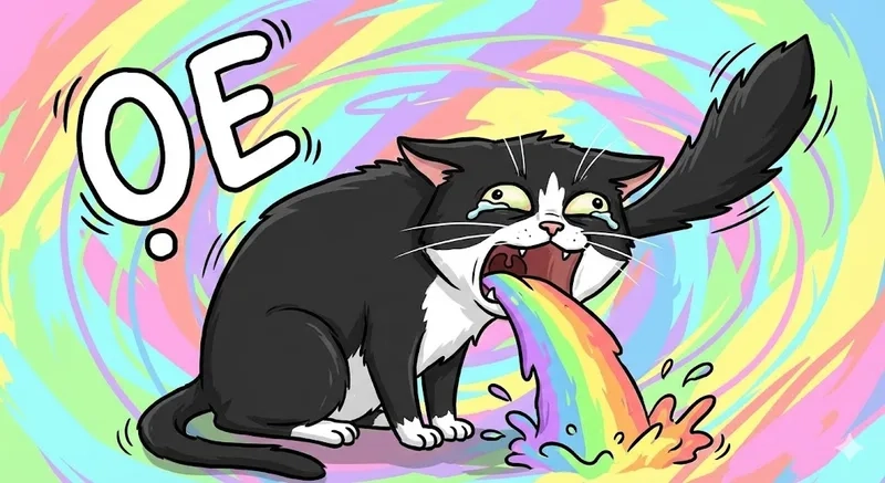 Cười té ghế với meme mèo oẹ oẹ độc đáo