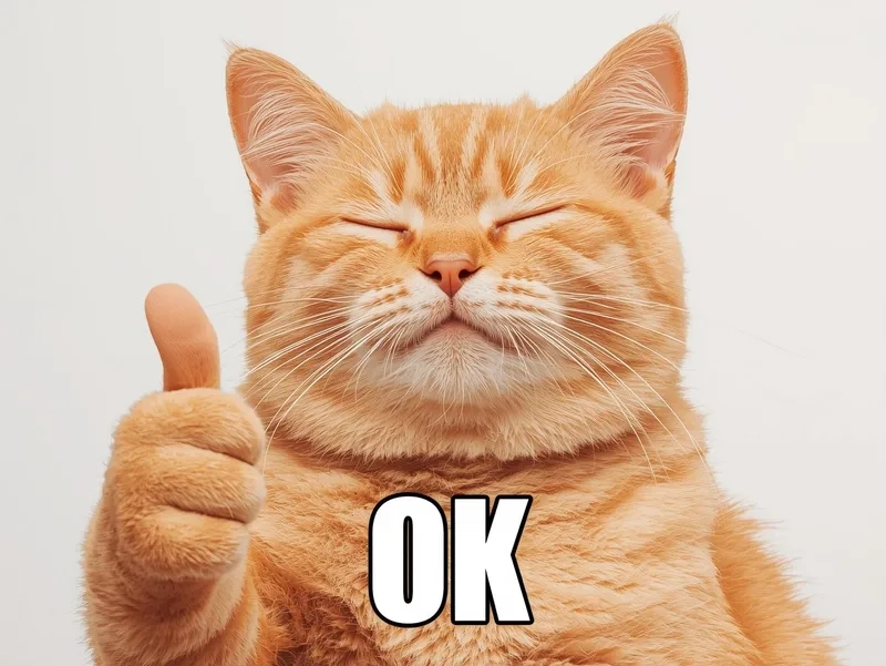 Ai cũng thích meme ok mèo siêu đáng yêu