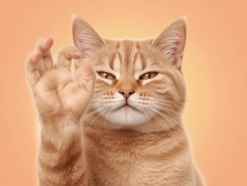 Thể hiện cảm xúc với meme mèo giơ ngón cái