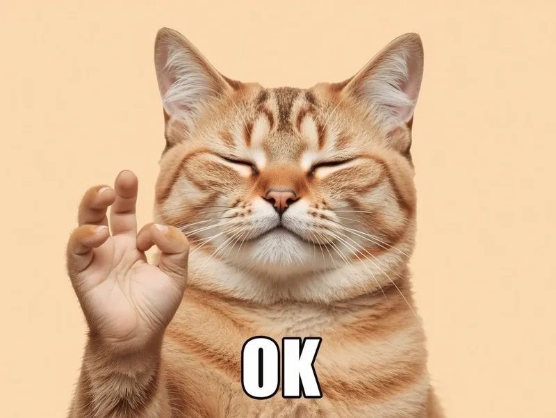 Tải ngay tải meme mèo ok cực vui nhộn