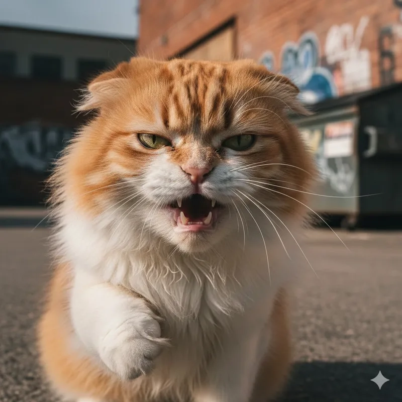 Hãy xem ngay meme con mèo tức giận cực hài hước