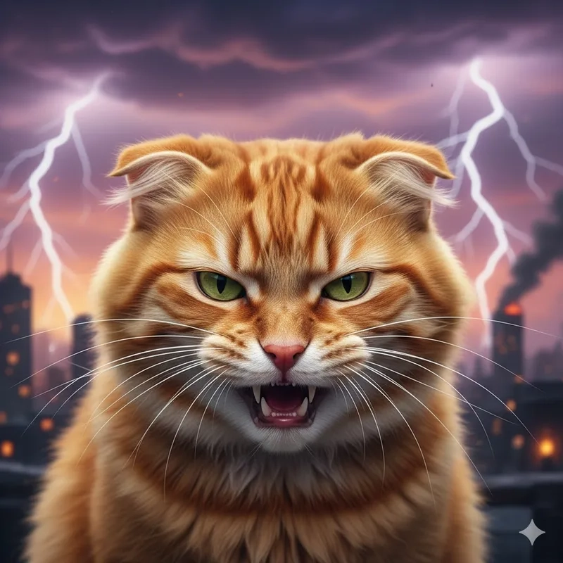 Ai yêu mèo cũng mê mèo tức giận cute đáng yêu