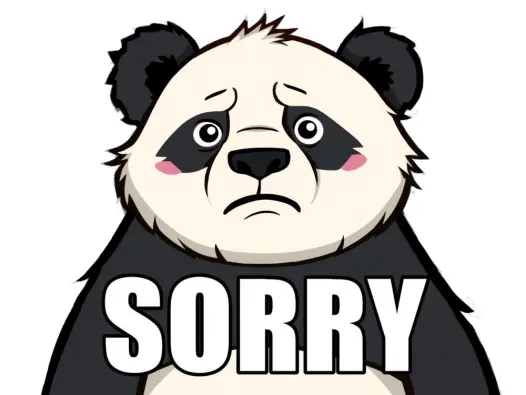 Meme gấu trúc xin lỗi đốn tim cư dân mạng với biểu cảm hài