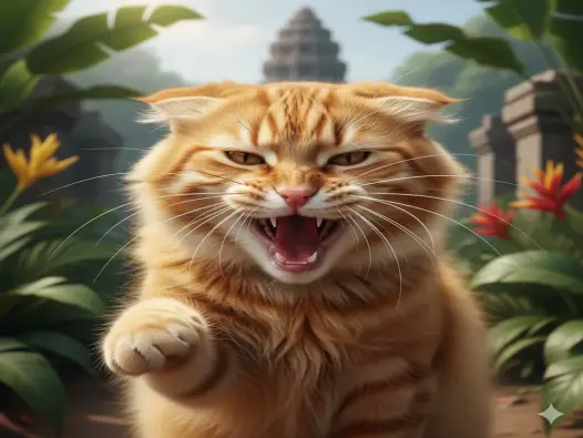 Meme mèo tức giận trở thành hiện tượng khi ảnh quá lầy lội